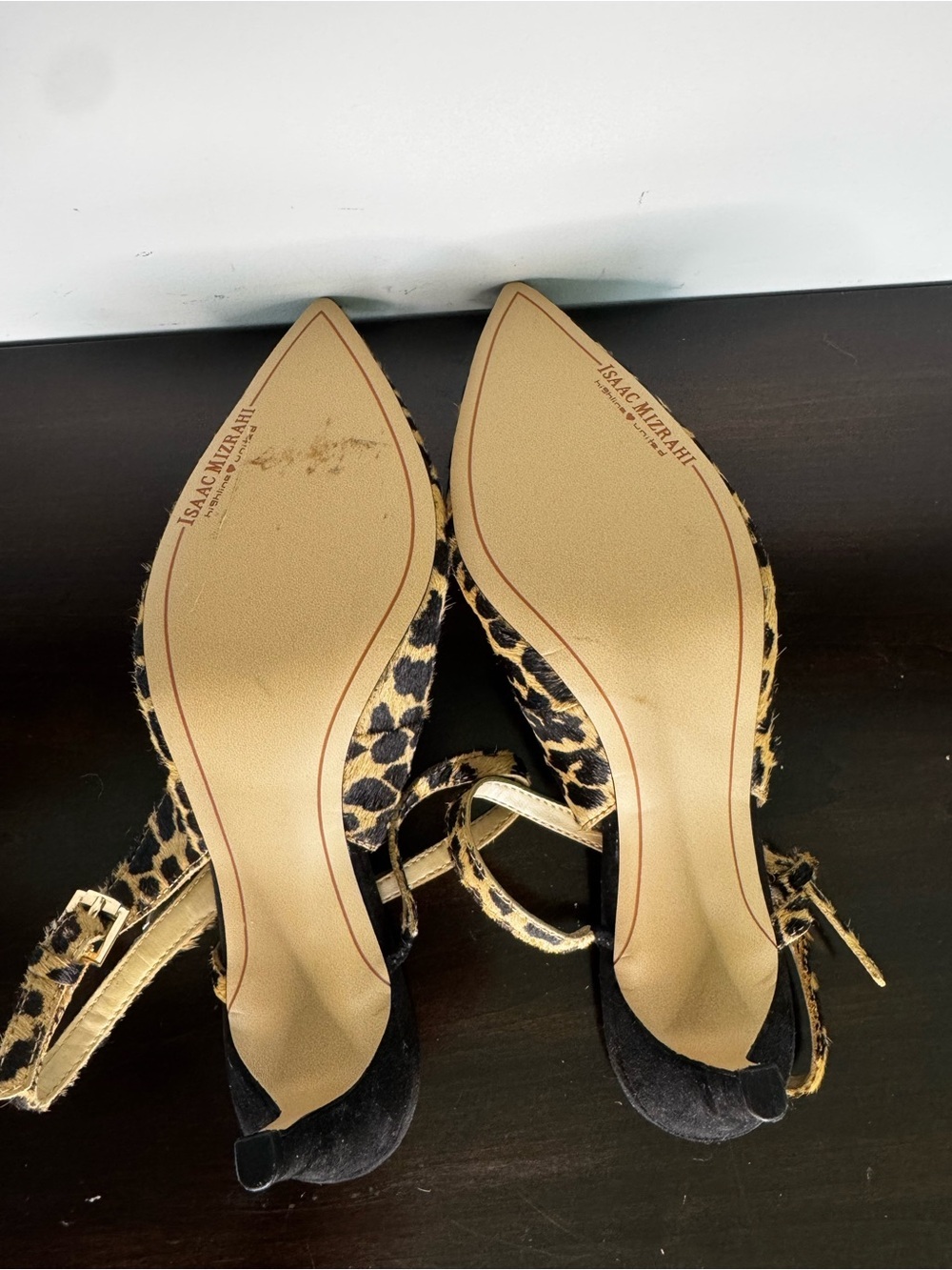 Isaac Mizrahi Leopard Print Slingback Pumps - Picture 6 of 7